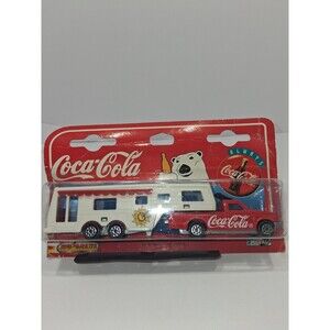 Majorette Coca Cola Series 300  Die Cast Trailer & Truck 1997  SEALED PKG.